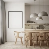 Skandynawska lampa wisząca 23161 kopuła do salonu biała kremowa