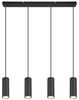 Wisząca lampa Robby 57911-4HB nad łóżko czarna chrom