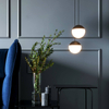 Lampa kulista wisząca Mica ABR-LW-MIC-C LED 9W 2700K do sypialni czarna
