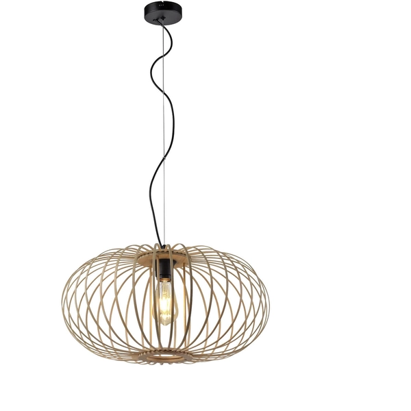 Ekologiczna lampa wisząca Racoon industrial drewniana