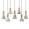 Ledowa zwisająca lampa SARDUNO LE45141 LED 47W szaro złota