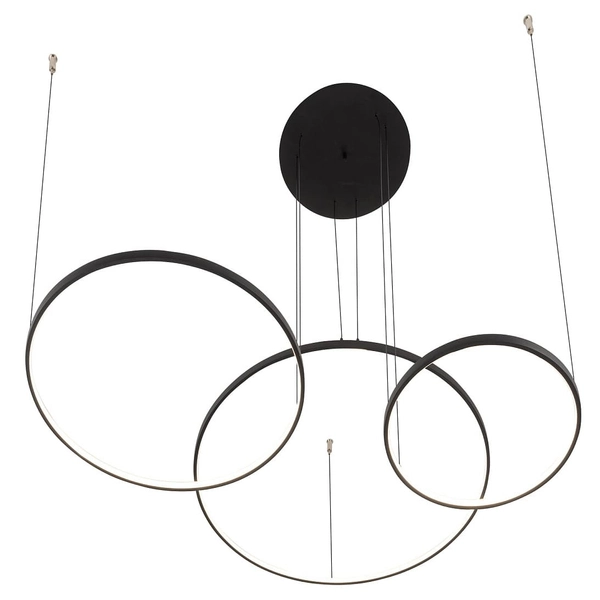 Lampa wisząca do salonu ring Circolo 10817 Nowodvorski LED 45W 3000K czarna