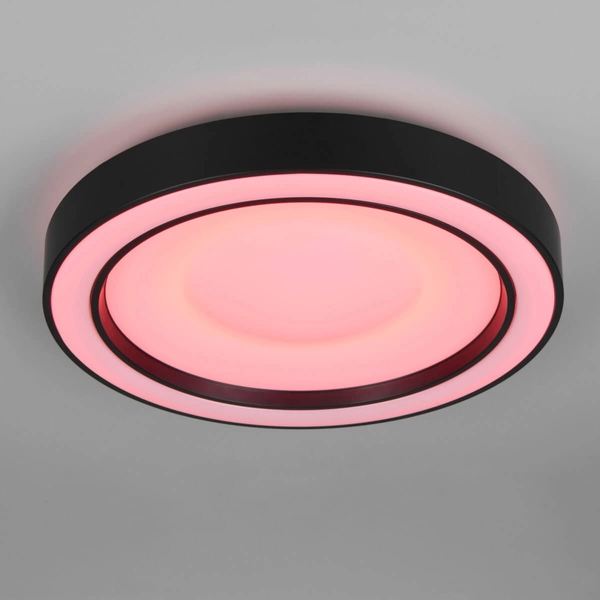 Plafon sypialniany Arco R65091432 LED 22W 2700-6000K funkcja RGB czarny