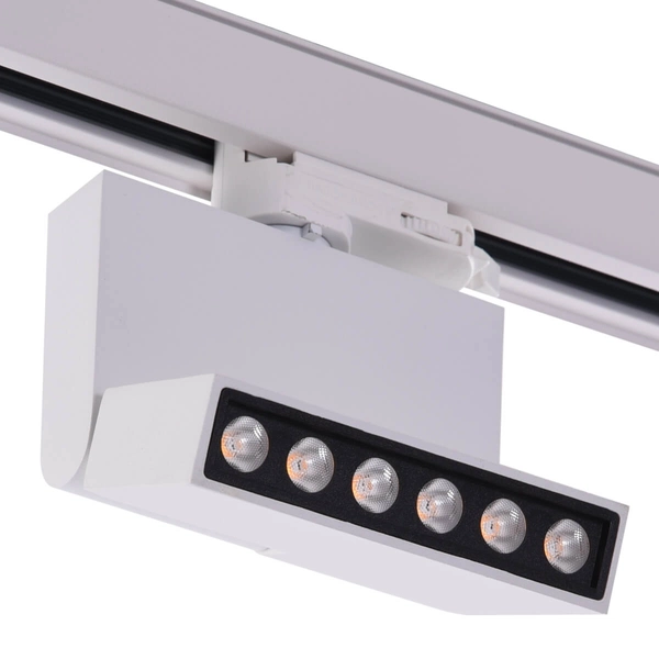 Biała lampa Leon AZ3490 LED 12W regulowana do 3-fazowego systemu szynowego