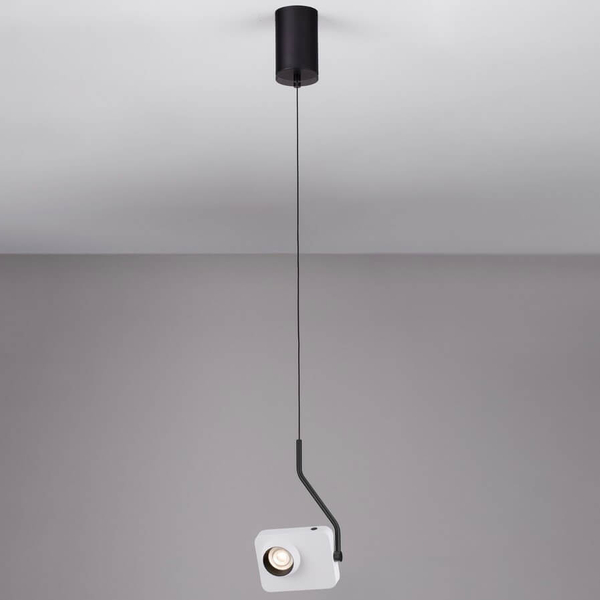 Lampa wisząca PARINAS LE44502 LED 9W 3000K biała z regulacją czarna