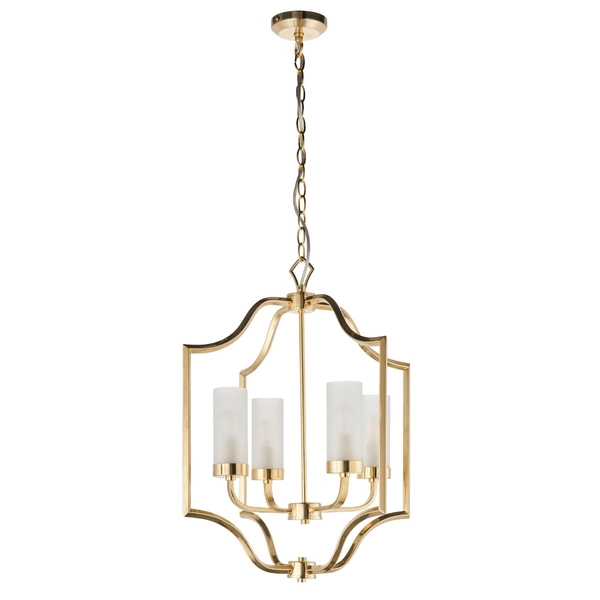 Lampa wisząca Edrea 81914 Endon metalowa glamour mosiądz