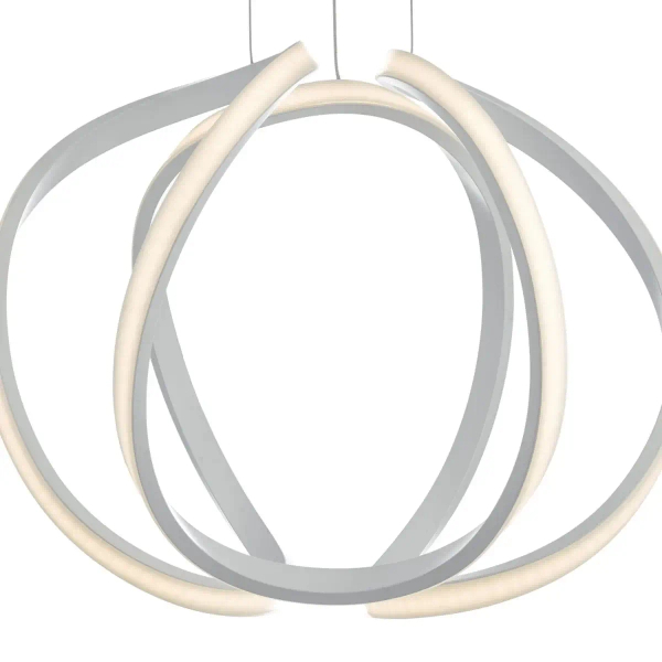 Ledowa wisząca lampa Alonsa ALO012 LED 16W 3000K ringi biały