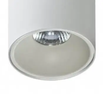 Sufitowa lampa tuba REMO AZ0822 + AZ0819 outlet Azzardo z odbłyśnikiem biały
