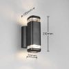 Lampa ścienna zewnętrzna BARCELOS R26446232 góra-dół IP44 czarny