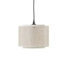 Wisząca lampa papierowa Odar 99481/09 nad stół czarna beżowa