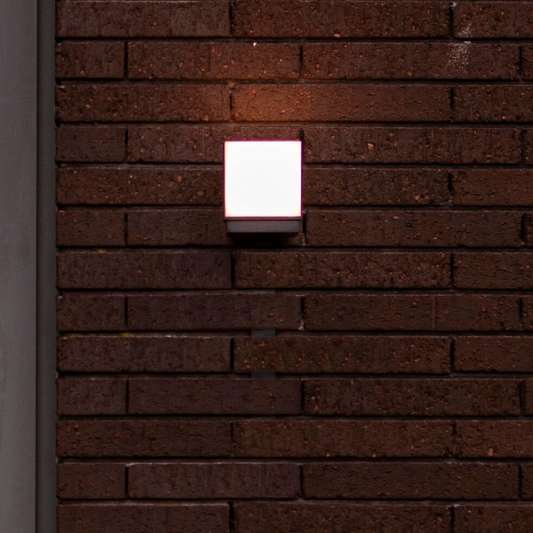 Lampa elewacyjna kostka CUBA 5193814118 Lutec IP54 LED 12,2W 4000K szary