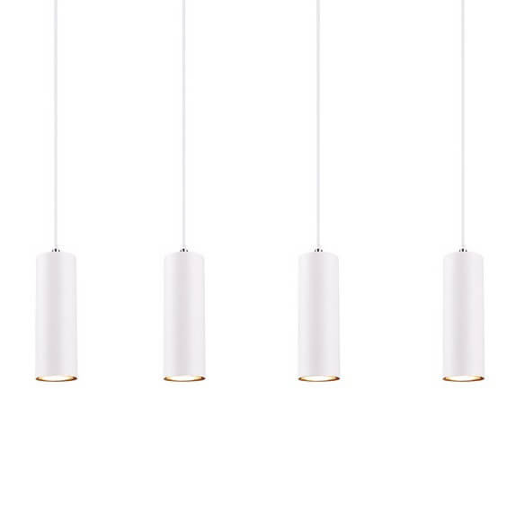 Lampa wisząca na belce VANTOS DL401312400 Trio tubki kuchenna biały