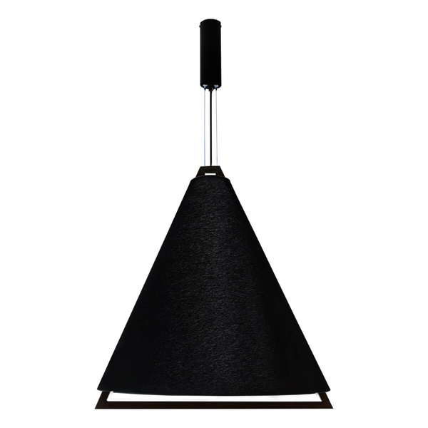 Trójkątna lampa wisząca Ponte 5047 Dohar LED 20W 3000K stożek czarna