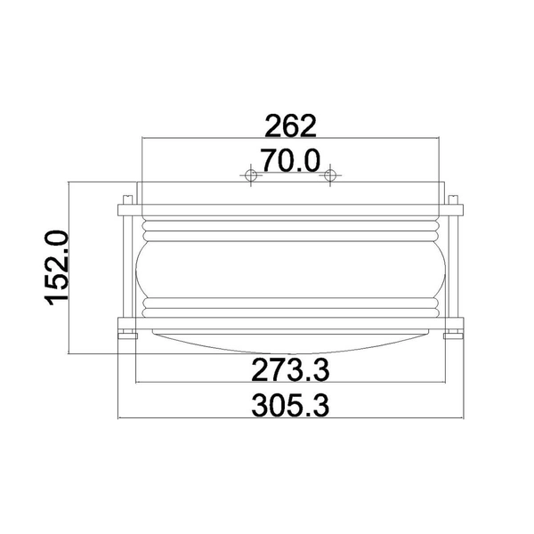 Szklany plafon Ashland Bay KL-ASHLANDBAY-F-BU Kichler do ogrodu IP44 brązowy