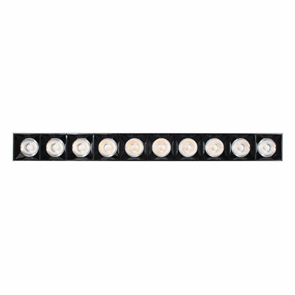 Sufitowa ledowa lampa 1064 LED 30W 4000K liniowa biały czarny