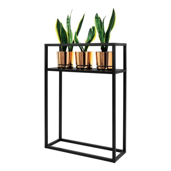 Loftowy kwietnik Kaja Home KS-05 KWIETNIK P Kaja podłużny metalowy czarny