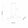 Loftowa lampa wisząca do jadalni ESTERA 6707 TK Lighting kule czarne