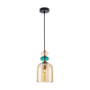 Lampa wisząca szklana Busco PND-30263-1B-BRO-AMB bursztynowy złoty kolorowy