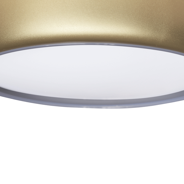 Złota lampa sufitowa Gea LED 36W CCT natynkowy plafon do pokoju