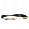 Wisząca lampa SATIPO LE44470 LED 32W 2700-5000K fala czarna złota