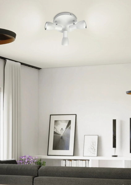 Regulowana LAMPA sufitowa PICARDO 98-44204 Candellux metalowa OPRAWA reflektorki białe