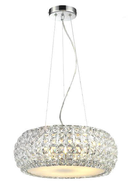 Jadalniany żyrandol crystal Sophia glamour nad stół chrom
