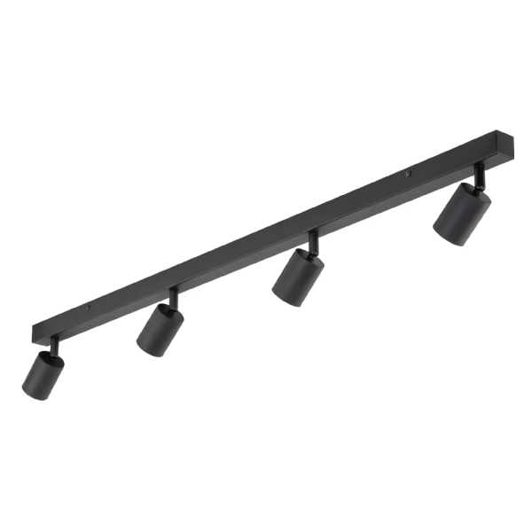 Techniczna sufitowa lampa Nex 10792 tubki na belce czarny