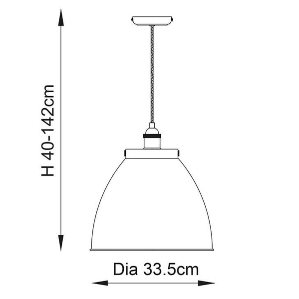 Kuchenna lampa wisząca Franklin 76327 Endon rustykalna mosiężna szara