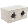 Sufitowa LAMPA downlight SLP6328 MDECO natynkowa OPRAWA prostokątny spot metalowy biały