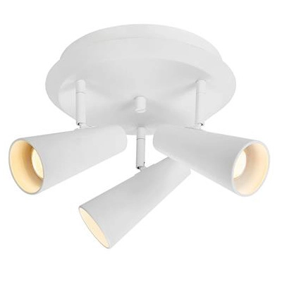 Metalowy plafon nowoczesny Crest 108203 z regulacją do salonu biały