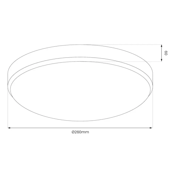Ledowy plafon na sufit Maya ML1832 LED 10W 4000K okrągły chrom