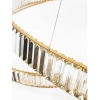 Lampa wisząca glamour WAVE MSE1501100539 LED 120W 3000K kryształowa złota