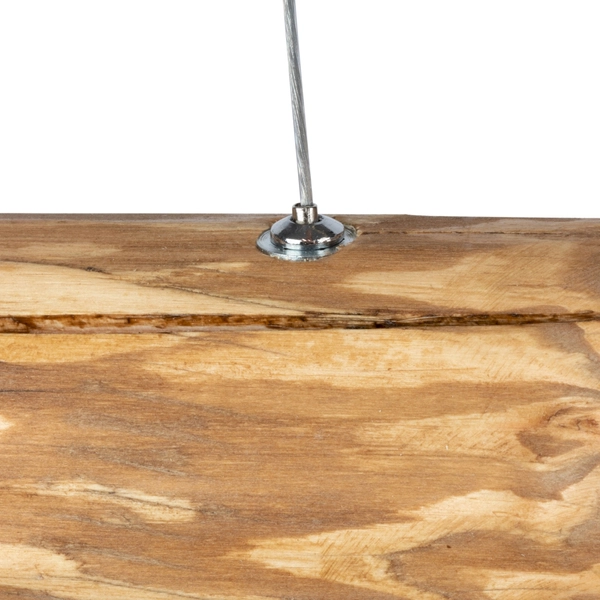 Drewniana LAMPA wisząca LUCAS 69480104 Spotlight ekologiczna OPRAWA belka LED 25,5W 3000K zwis sosna bejcowana czarny