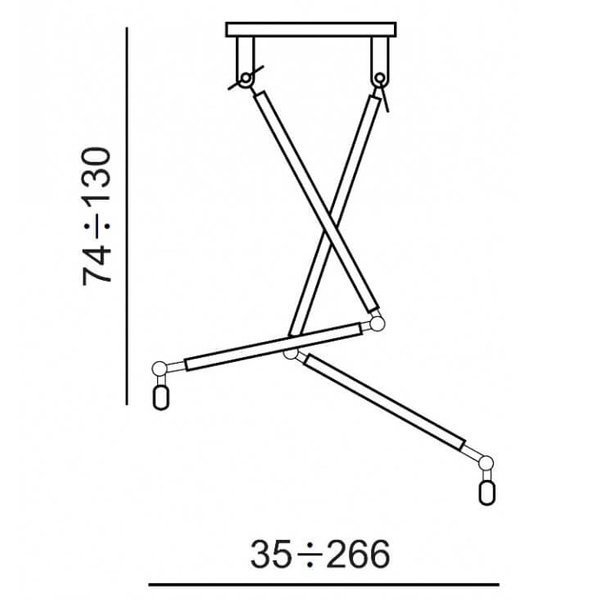 Abażurowa lampa wisząca Zyta do salonu czarna szara