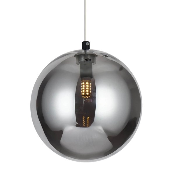 Wisząca lampa zestaw BUBBLES AZ5918+AZ5959 kula ball czarna przydymiona