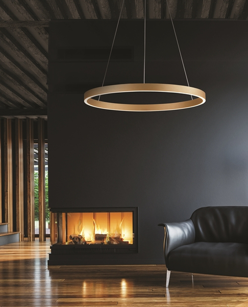 Wisząca regulowana lampa Andrea AZ5103 LED 90W 3000K złota
