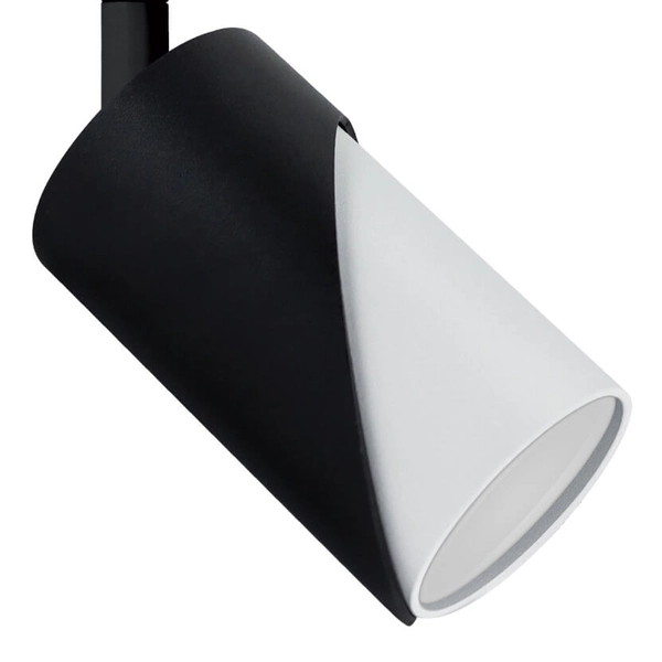 Lampa punktowa do systemu szynowego 1-fazowego Zebra 04211 Ideus czarna biała