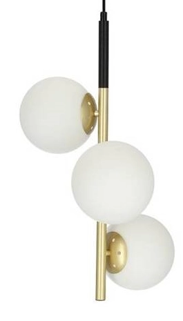 Klimatyczny zwis nad łóżko Duo białe kule balls szklane