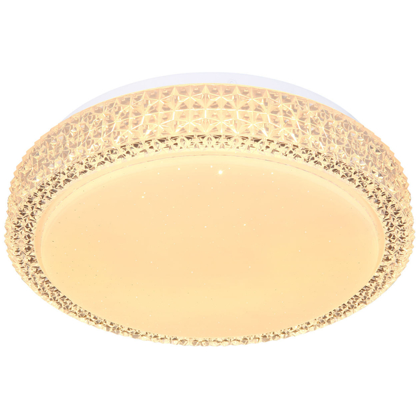 Plafon LAMPA sufitowa OVI 41749-12 Globo okrągła OPRAWA glamour LED 12W 3000K - 6500K crystal biały - przezroczysty