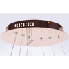 LAMPA wisząca K-8153 KAJA metalowa OPRAWA okrągły ZWIS pierścienie LED 113W 4000K rings złote