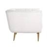 Welurowy fotel Huxley S5125 WHITE BOUCLÉ Richmond Interiors glamour stalowy złoty biały