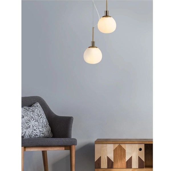 Lampa wisząca ERICH MOD221-PL-01-G Maytoni szklana kula ball miosiądz