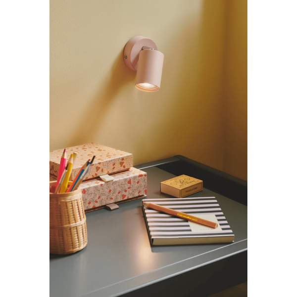 Dziecięca lampa ścienna EXPLORE 2113251057 regulowana z włącznikiem różowy