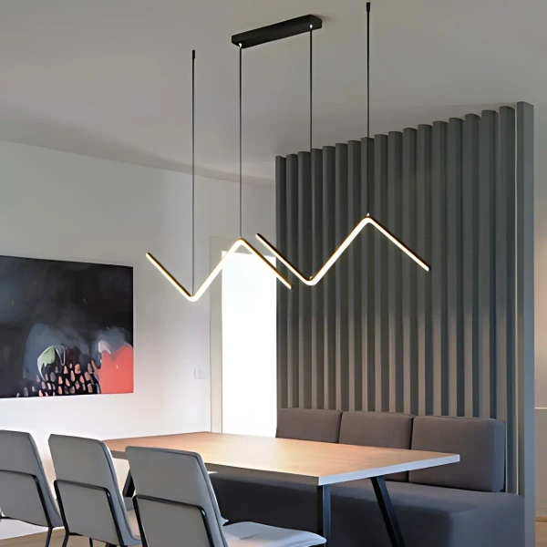 Designerska wisząca lampa Mont Blanc LWMB-90CM LED 26W 3000K czarny