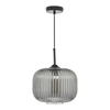Loftowa lampa wisząca Demarius DEM0110 szklana przydymiony czarny