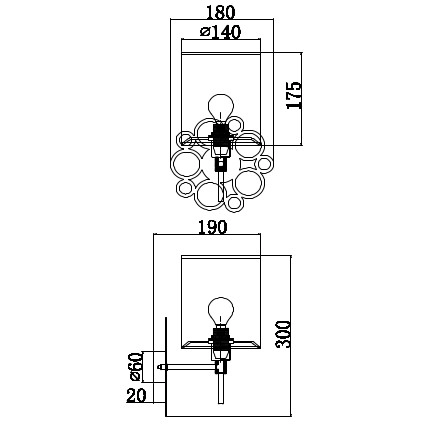 LAMPA ścienna ANNA H007WL-01G Maytoni abażurowa OPRAWA kinkiet złoty