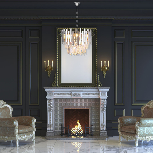 LAMPA wisząca ASPEN ML5996 Milagro glamour OPRAWA metalowy ZWIS okrągły chrom