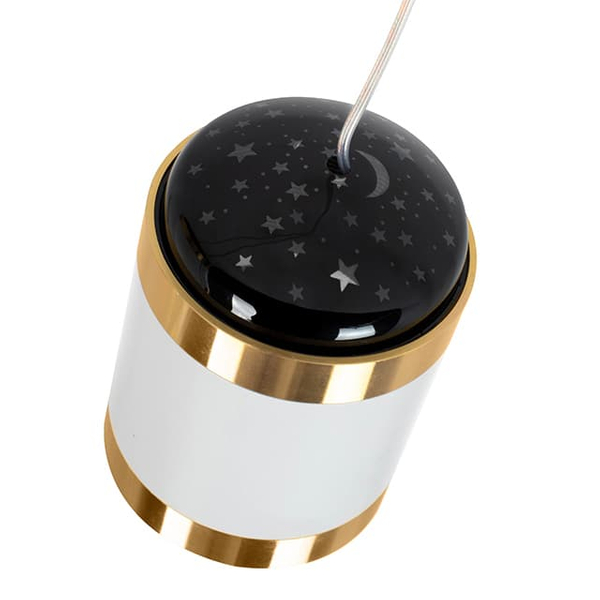 Wisząca lampa ledowa Stars MSE010100343 Moosee 46W 3000K tuby białe złote