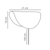 Przyścienna lampa do sypialni Model 2412401001 metalowa biały