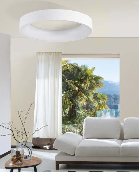 Sufitowa lampa pierścień ledowy Sovana AZ3435 40W 2700-6500K szara